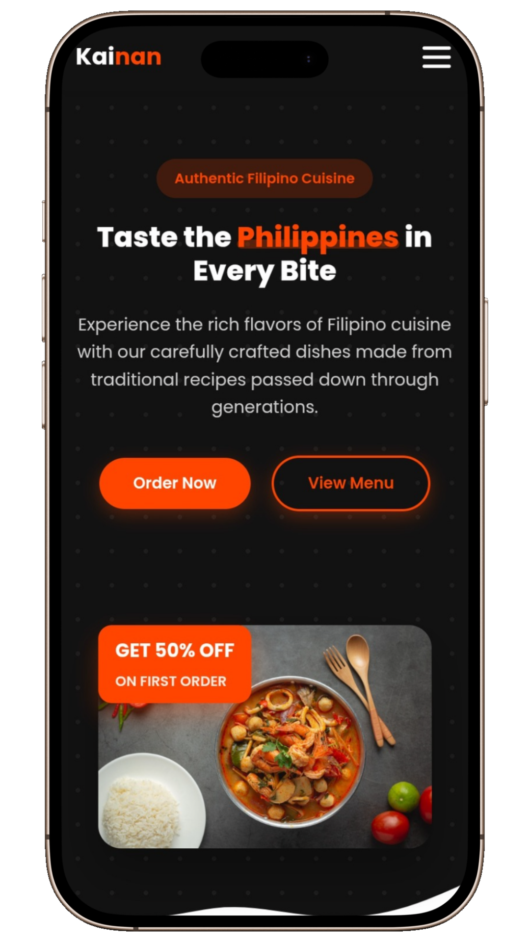 Kainan Mobile App
